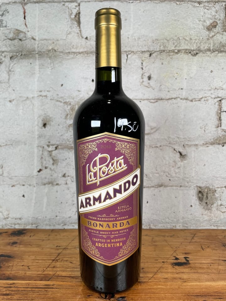 La Posta Armando Bonarda wine bottle
